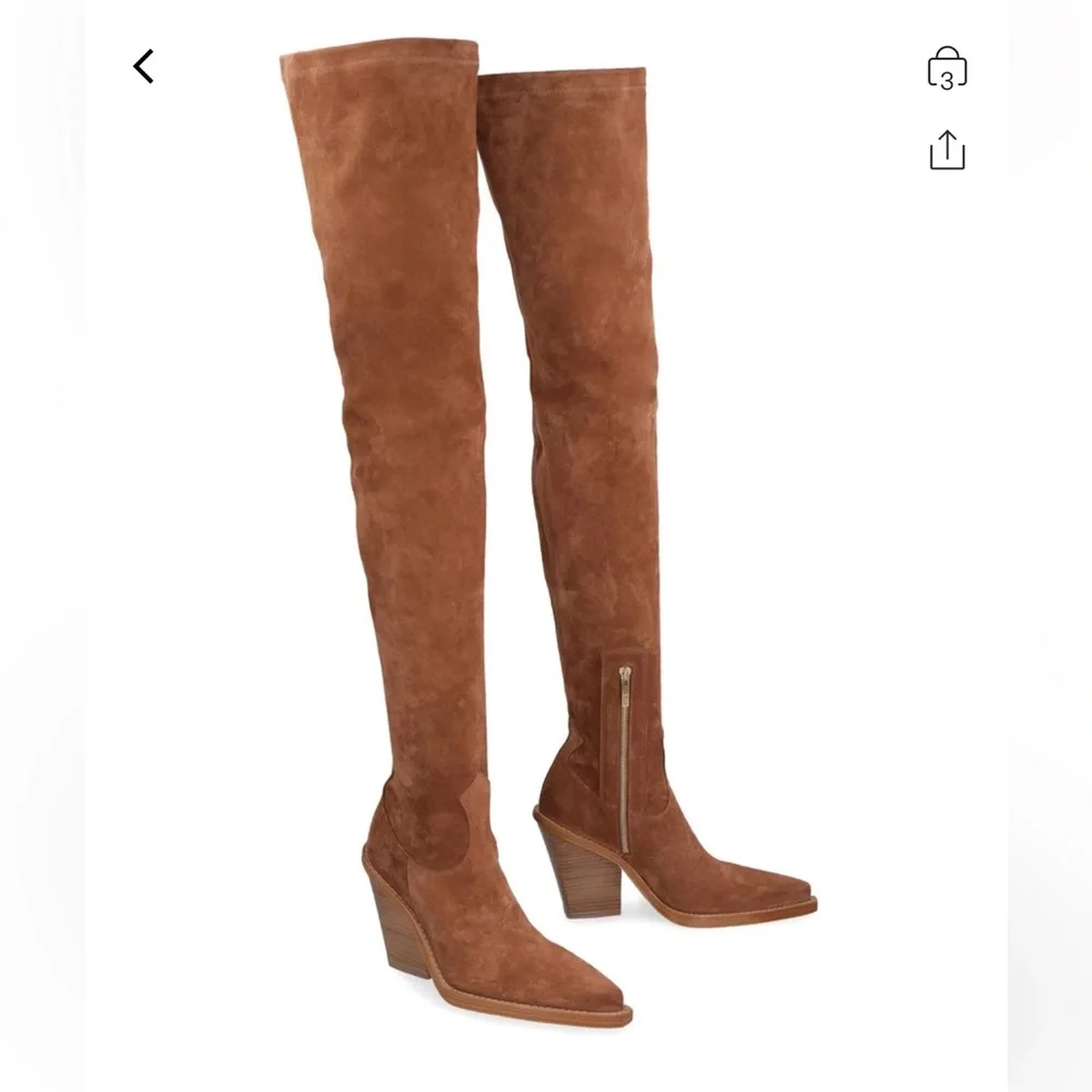 Paris Texas Thigh High Over-the-knee Leather Boots - Picture 2 of 10